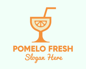 Orange Citrus Cocktail logo design