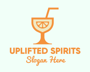 Orange Citrus Cocktail logo design