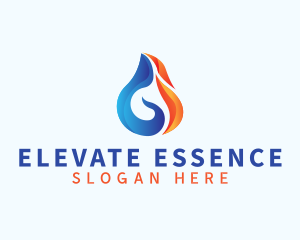 Droplet Flame Element logo