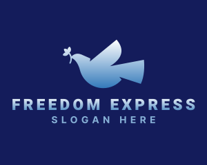 Freedom Peace Dove  logo design