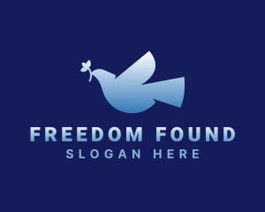 Freedom Peace Dove  logo design