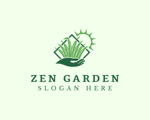 Sun Grass Gardening logo design