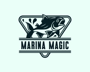 Marina Fisherman Fishery  logo design