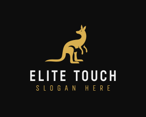 Kangaroo Animal Wildlife logo design