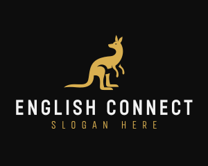 Kangaroo Animal Wildlife logo design