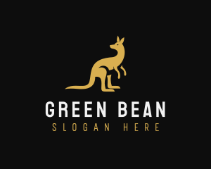 Kangaroo Animal Wildlife logo design