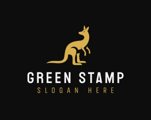 Kangaroo Animal Wildlife logo design