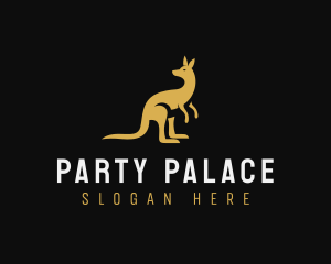 Kangaroo Animal Wildlife logo design