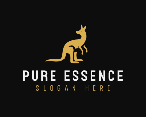 Kangaroo Animal Wildlife logo design