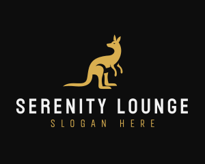 Kangaroo Animal Wildlife logo design