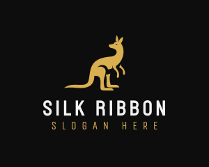 Kangaroo Animal Wildlife logo design