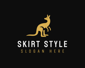 Kangaroo Animal Wildlife logo design