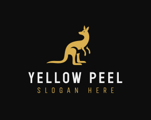 Kangaroo Animal Wildlife logo design