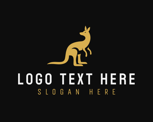 Kangaroo logo example 1