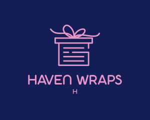 Pink Present Gift Wrap logo