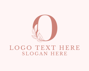 Elegant Leaves Letter O logo
