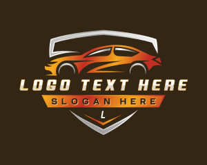 Driving Sedan Automobile logo