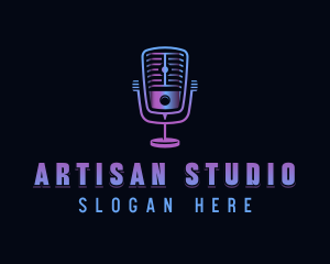 Musician Mic Studio logo design