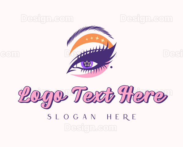 Drag Eyelash Brow Makeup Logo