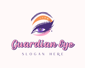 Drag Eyelash Brow Makeup logo design