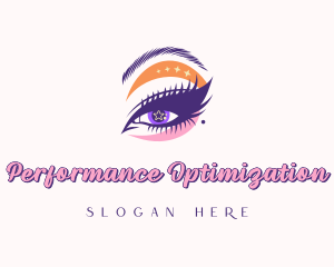 Drag Eyelash Brow Makeup logo design