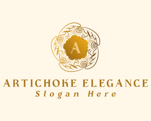 Elegant Boutique Wreath logo design