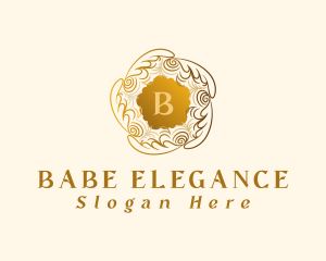 Elegant Boutique Wreath logo design