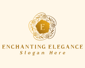 Elegant Boutique Wreath logo design