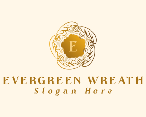 Elegant Boutique Wreath logo design