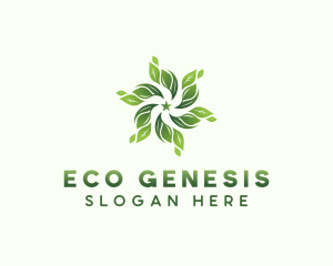 Nature Gardening Leaves logo design