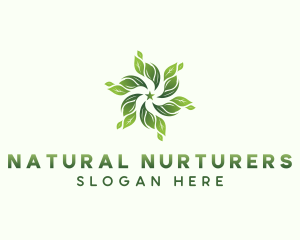 Nature Gardening Leaves logo design