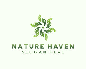 Nature Gardening Leaves logo design