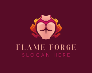 Sexy Hot Woman logo design