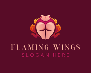 Sexy Hot Woman logo design