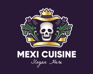 Mexican Dead King Skull logo