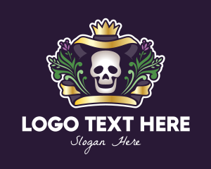 Prince - Mexican Dead King Skull logo design