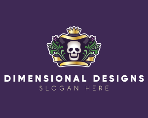 Mexican Dead Skull logo design