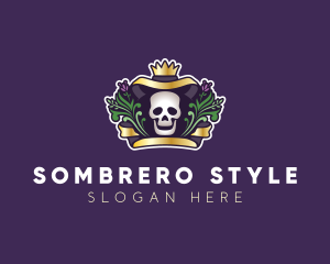 Mexican Dead Skull logo design