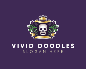 Mexican Dead Skull logo design