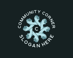 Hand Unity Community logo design