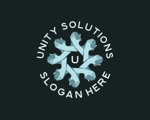 Hand Unity Community logo design