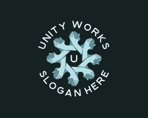 Hand Unity Community logo design