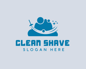 Squeegee Cleaning Sanitation logo design