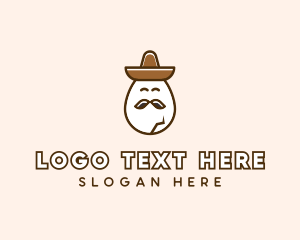 Mexican Mustache Egg logo