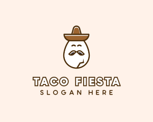 Mexican Mustache Egg logo