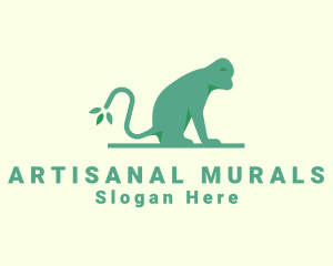 Wild Forest Monkey logo design