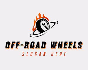 Wheel Wrench Detailing logo design