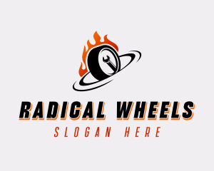 Wheel Wrench Detailing logo design