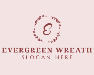 Leaf Wreath Boutique logo design