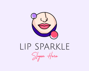 Feminine Nose Lips logo design